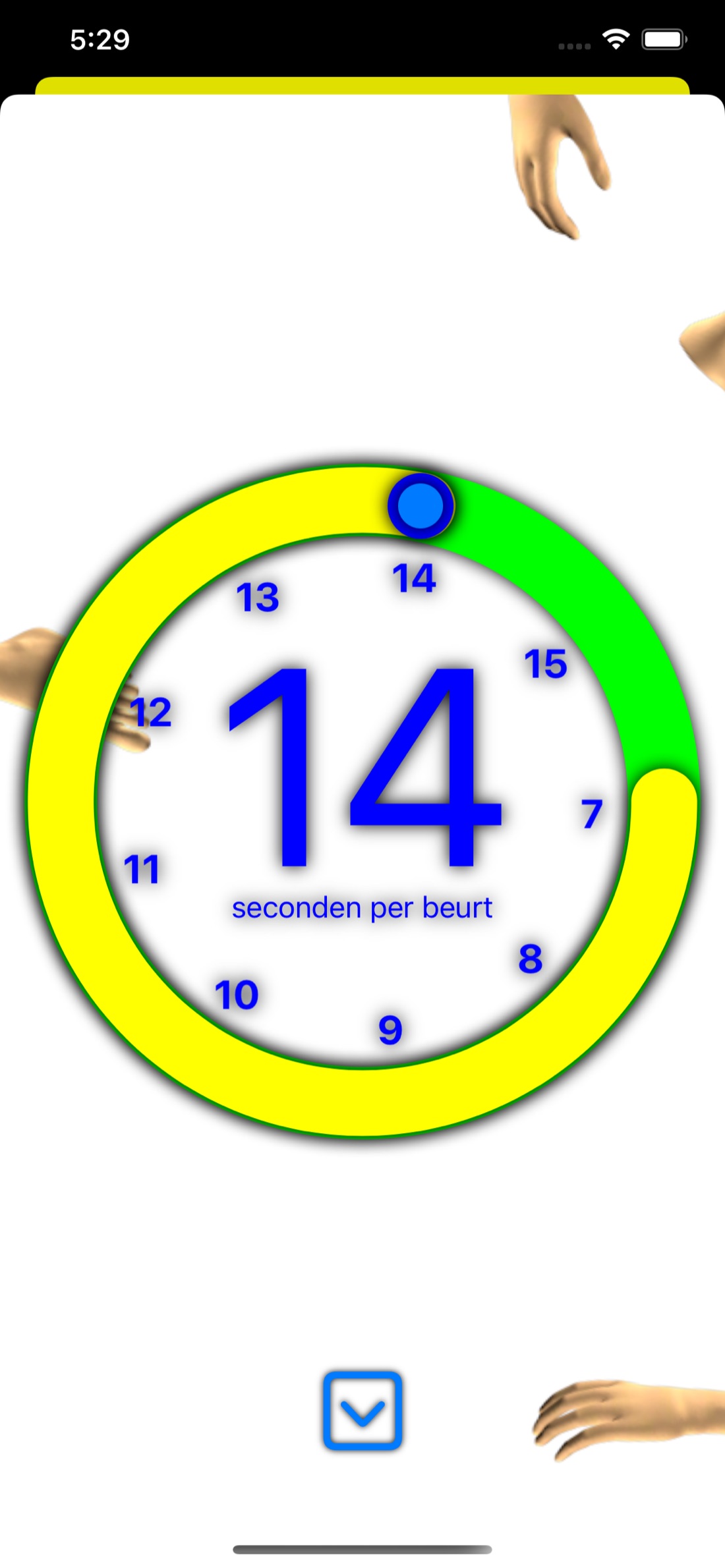 HandOpBlauw op iPhone, screenshot 7