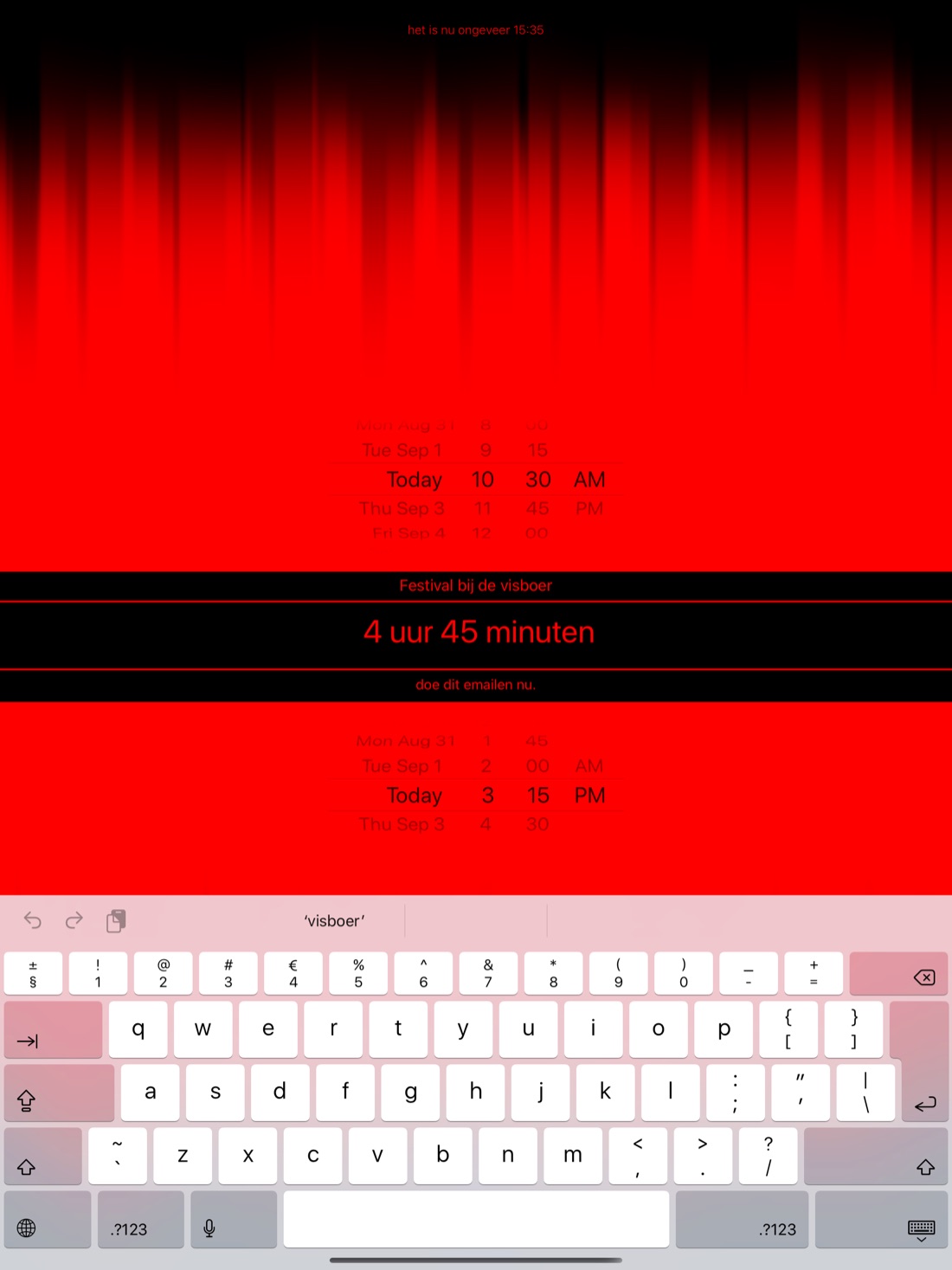 hoelang op iPad, screenshot 3