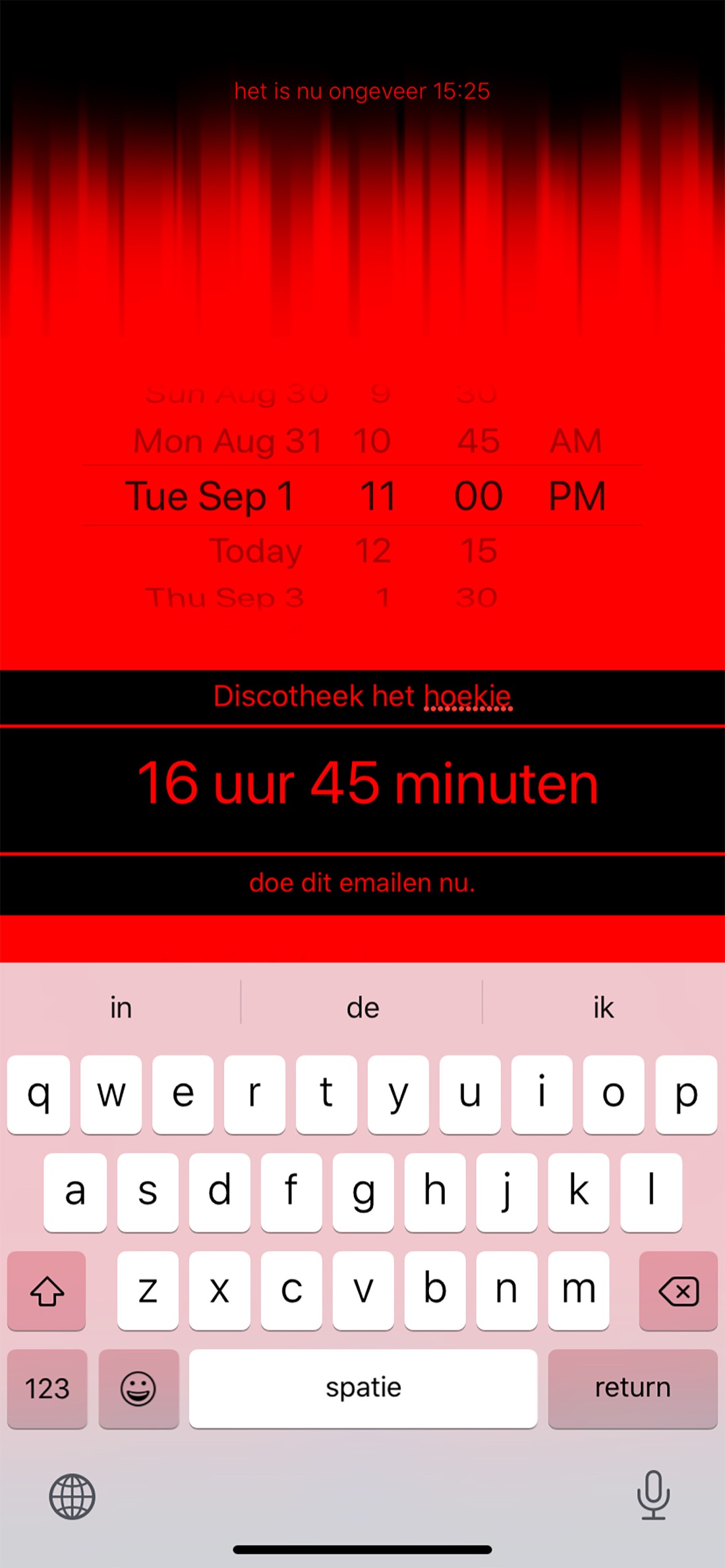 hoelang op iPhone, screenshot 3