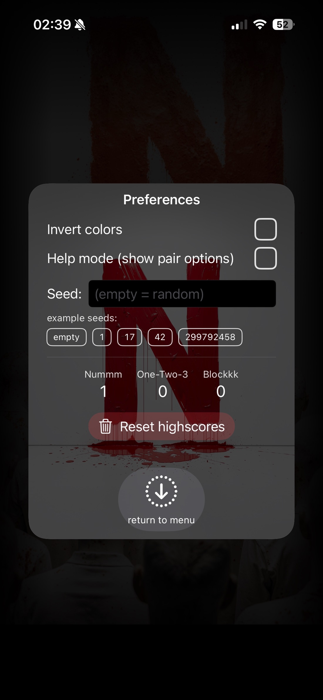 Nummm op iPhone, screenshot 5