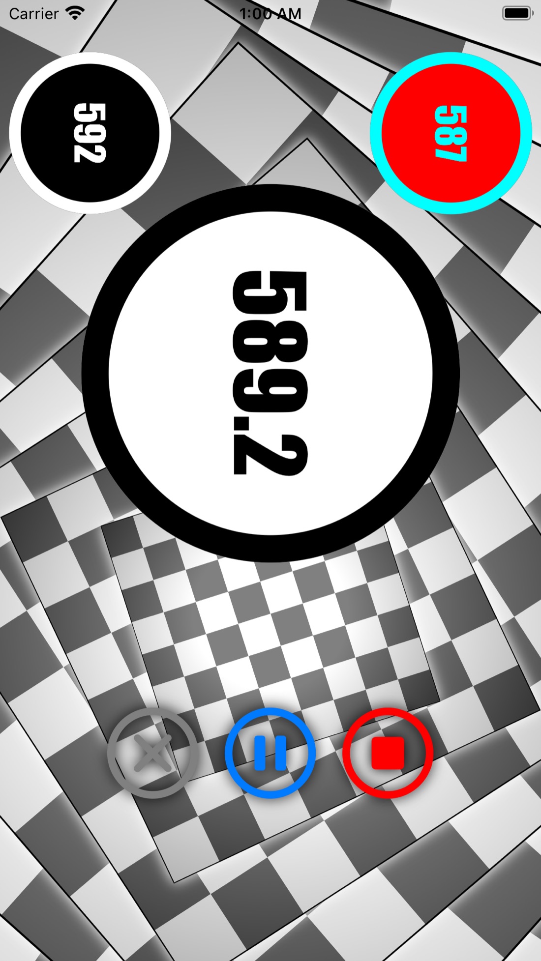 Triple Chess Timer op iPhone, screenshot 5